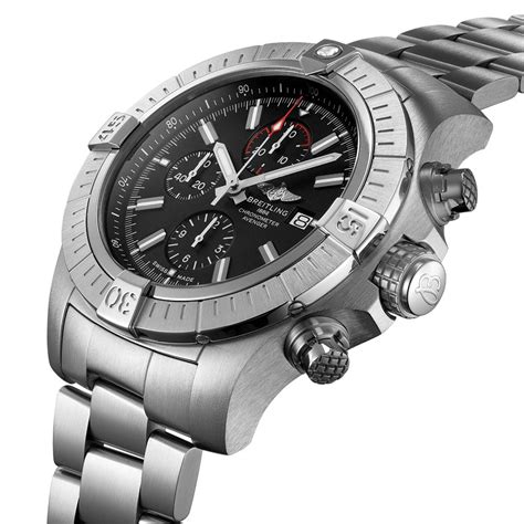 breitling super avenger black steel